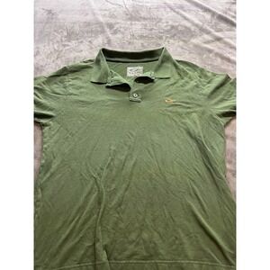 Drake Clothing Company Polo Shirt Mens Large Olive Heathered Waterfowl Logo